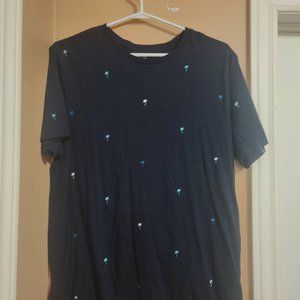 Gap Navy Blue Palm Tree Shirt M